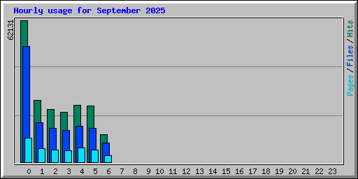 Hourly usage for September 2025